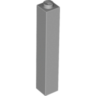 Lego kostka (kostička) 1x1x5, světle modro šedá (4211362)